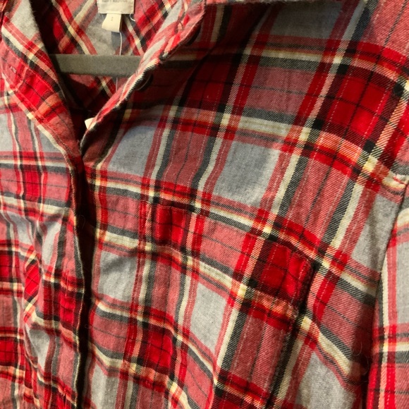J Crew Factory - Red and Gray Flannel - Picture 6 of 6